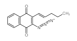 1,4-Naphthalenedione,2-azido-3-(1-penten-1-yl)-结构式