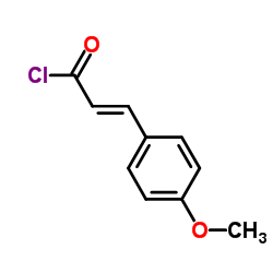 (2E)-3-(4-甲氧基苯基)丙烯酰氯结构式