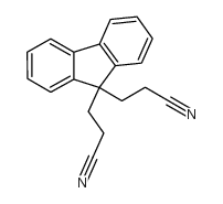 9H-Fluorene-9,9-dipropanenitrile Structure