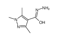 1,3,5-Trimethyl-1H-pyrazole-4-carbohydrazide Structure