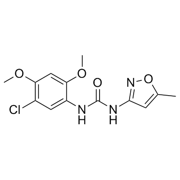 N-(5-氯-2,4-二甲氧基苯基)-N’-(5-甲基-3-异唑基)脲图片