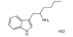 1-(1H-吲哚-3-基)己烷-2-胺盐酸结构式