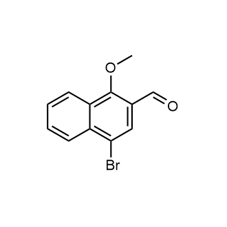 4-溴-1-甲氧基-2-萘甲醛结构式
