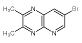 7-溴-2,3-二甲基吡啶并[2,3-b]吡嗪结构式