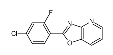 2-(4-chloro-2-fluorophenyl)-[1,3]oxazolo[4,5-b]pyridine结构式