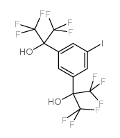 3,5-双(1,1,1,3,3,3-六氟-2-羟基丙基)碘苯结构式