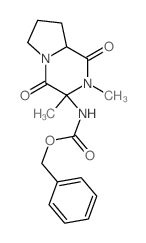 benzyl N-(3,4-dimethyl-2,5-dioxo-1,4-diazabicyclo[4.3.0]non-3-yl)carbamate结构式