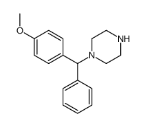 1-[(4-甲氧基苯基)-苯基甲基]-哌嗪结构式