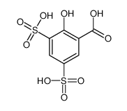 2-hydroxy-3,5-disulfobenzoic acid结构式