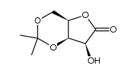 3,5-O-isopropylidene-D-lyxono-1,4-lactone结构式