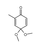 4,4-dimethoxy-2-methylcyclohexa-2,5-dienone Structure