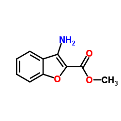 3-氨基苯并呋喃-2-甲酸甲酯结构式