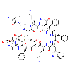 (D-Trp8)-Somatostatin-14 trifluoroacetate salt结构式