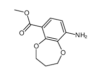 9-Amino-3,4-dihydro-2H-benzo[b][1,4]dioxepine-6-carboxylic Acid Methyl Ester Structure