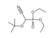Cyano(1,1-dimethylethoxy)methylphosphonic acid diethyl ester结构式