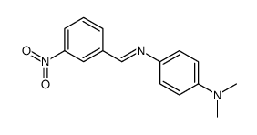 N,N-dimethyl-4-[(3-nitrophenyl)methylideneamino]aniline Structure
