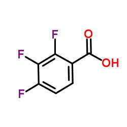 2,3,4-三氟苯甲酸结构式