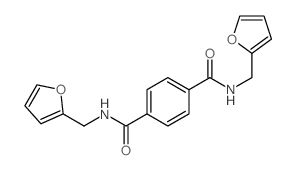1,4-Benzenedicarboxamide,N1,N4-bis(2-furanylmethyl)-结构式