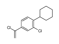 2-chloro-4-(1-chloroethenyl)-1-cyclohexylbenzene Structure