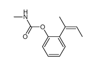 N-Methylcarbaminsaeure-o-<(Z)-1-methyl-1-propenyl>phenylester Structure