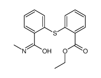 ethyl 2-[2-(methylcarbamoyl)phenyl]sulfanylbenzoate结构式