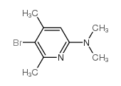 5-溴-N,N,4,6-四甲基吡啶-2-胺结构式