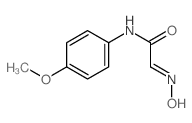 Acetamide,2-(hydroxyimino)-N-(4-methoxyphenyl)- structure
