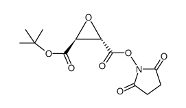 (2S,3S)-Oxirane-2,3-dicarboxylic acid 2-tert-butyl ester 3-(2,5-dioxo-pyrrolidin-1-yl) ester结构式