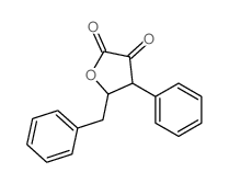 5-benzyl-4-phenyl-oxolane-2,3-dione Structure
