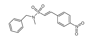 2-(4-nitrophenyl)ethenesulfonic acid benzylmethylamide Structure