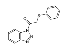 1-(1H-1,2,3-benzotriazol-1-yl)-2-(phenylsulfanyl)-1-ethanone结构式