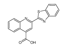 2-benzothiazol-2-yl-quinoline-4-carboxylic acid结构式