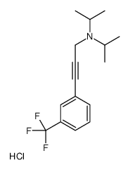 N,N-di(propan-2-yl)-3-[3-(trifluoromethyl)phenyl]prop-2-yn-1-amine,hydrochloride结构式