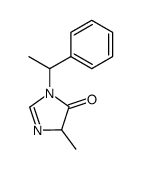 5-methyl-3-(1-phenyl-ethyl)-3,5-dihydro-imidazol-4-one结构式