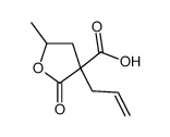 5-methyl-2-oxo-3-prop-2-enyloxolane-3-carboxylic acid结构式