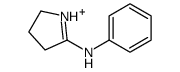 N-phenyl-3,4-dihydro-2H-pyrrol-1-ium-5-amine结构式