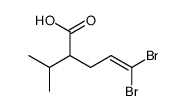 5,5-dibromo-2-propan-2-ylpent-4-enoic acid Structure