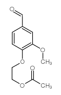 4-(2-乙酰氧基-乙氧基)-3-甲氧基-苯甲醛结构式