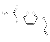 prop-2-enyl (Z)-3-(carbamoylcarbamoyl)prop-2-enoate结构式