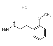 [2-(2-methoxy-phenyl)-ethyl]-hydrazine hydrochloride Structure