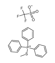(methylthio)triphenylphosphonium trifluoromethanesulfonate Structure