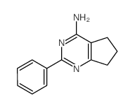 5H-Cyclopentapyrimidin-4-amine,6,7-dihydro-2-phenyl- structure