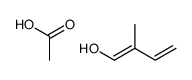 acetic acid,2-methylbuta-1,3-dien-1-ol Structure