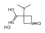 3-(dimethylamino)azetidine-3-carboxamide,dihydrochloride Structure