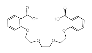Benzoic acid, 2,2'-[1,2-ethanediylbis(oxy-2,1-ethanediyloxy)]-bis- (en) Structure