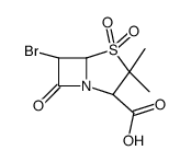 (2S,5R,6R)-6-bromo-3,3-dimethyl-4,4,7-trioxo-4λ6-thia-1-azabicyclo[3.2.0]heptane-2-carboxylic acid Structure