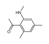 2-(N-methyl)amino-4,6-dimethylacetophenone结构式