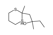 2-methyl-1-(2-methyl-1,3-dithian-2-yl)butan-2-ol Structure