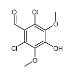 2,6-二氯-4-羟基-3,5-二甲氧基苯(甲)醛结构式