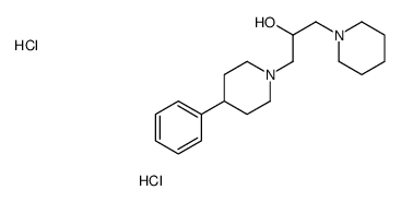 1-(4-phenylpiperidin-1-yl)-3-piperidin-1-ylpropan-2-ol,dihydrochloride Structure
